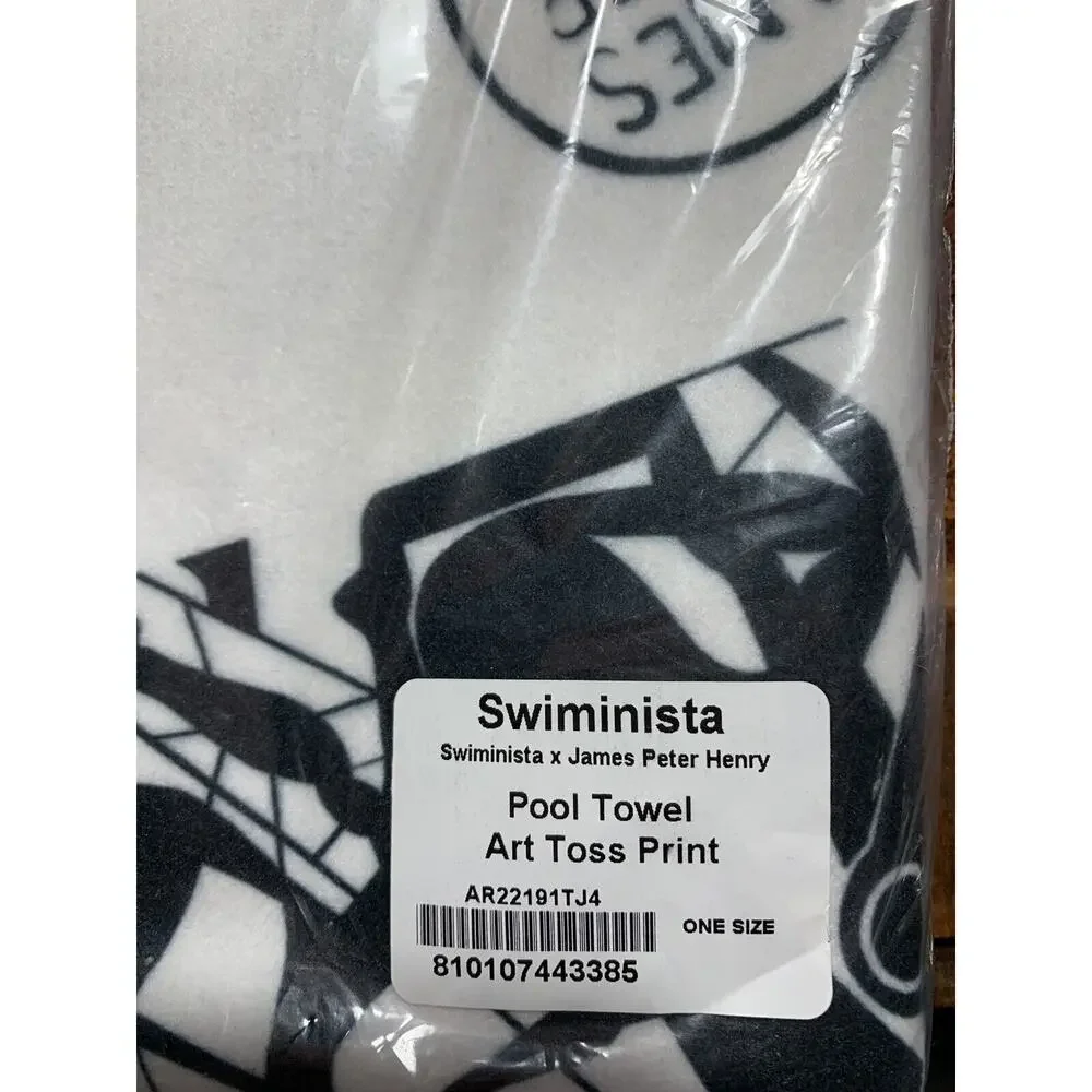 Swiminista x James Peter Henry Pool Beach Art Toss Print Towel NEW